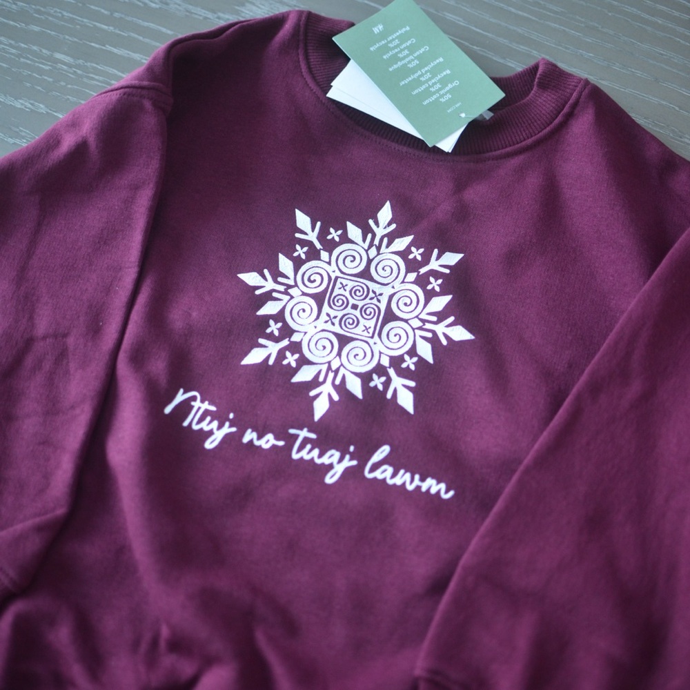 Hmong Inspired SnowflakeSweater